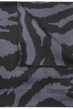 Шелковый платок с анималистичным принтом Tom Ford Tom Ford TFB12TF312
