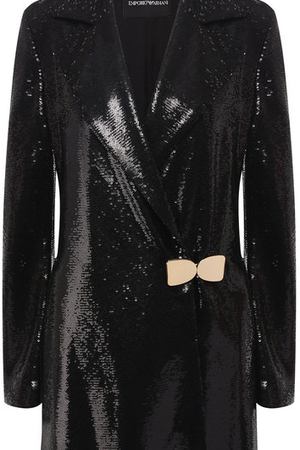 Пальто с пайетками и отложным воротником Emporio Armani Emporio Armani 1NL42R/19902