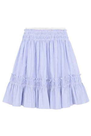 Хлопковая юбка-миди свободного кроя в полоску Simonetta Simonetta 1I7010/IA700/4-6