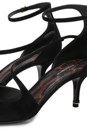 Замшевые туфли Kate на каблуке kitten heel Dolce & Gabbana Dolce & Gabbana CD0675/AC784