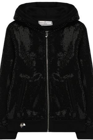 Хлопковый кардиган на молнии с капюшоном Philipp Plein Philipp Plein A18C GJB0081 PJ0002N/12-16