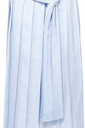 Шелковая юбка-миди в складку с декоративной отделкой Rochas Rochas R0WI355565/RI280910 купить с доставкой