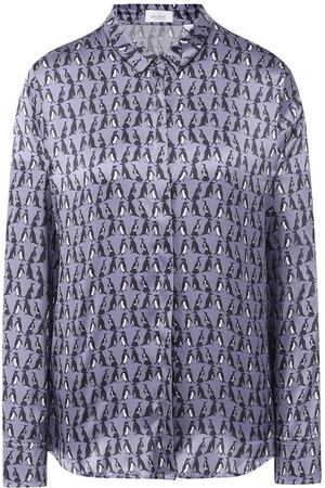 Шелковая блуза с принтом Van Laack Van Laack CELLY/170477 купить с доставкой