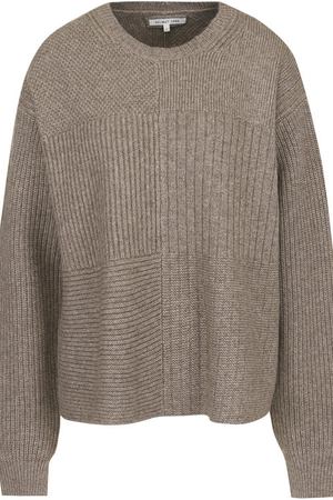 Шерстяной свитер свободного кроя с круглым вырезом Helmut Lang Helmut Lang H07HW702