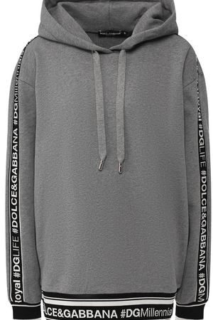 Хлопковый пуловер с капюшоном Dolce & Gabbana Dolce & Gabbana F9D14T/FU7DU