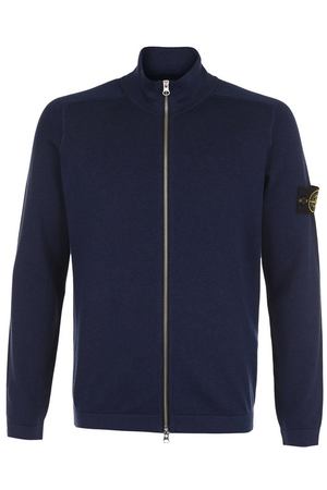 Хлопковый кардиган на молнии с воротником-стойкой Stone Island Stone Island 6815501B2 вариант 2 купить с доставкой