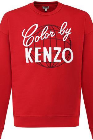 Хлопковый свитшот с вышивкой Kenzo Kenzo 5SW3024MD купить с доставкой