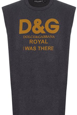 Хлопковая майка с принтом Dolce & Gabbana Dolce & Gabbana 0101/G8HS0T/HP75H