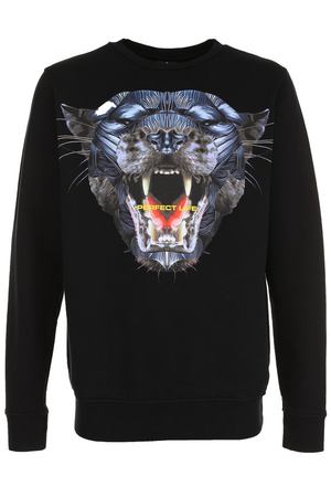 Хлопковый свитшот с принтом Marcelo Burlon Marcelo Burlon CMBA009F17506055 купить с доставкой