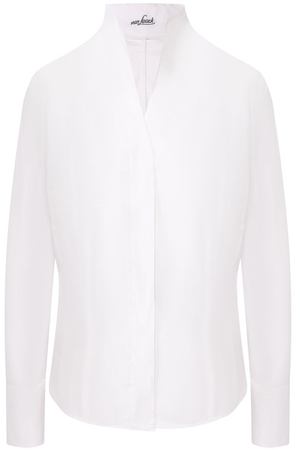 Хлопковая блузка с воротником-стойкой Van Laack Van Laack ALICE/130090 купить с доставкой