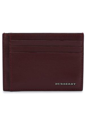 Кожаный футляр для кредитных карт с зажимом для купюр Burberry Burberry 4019505