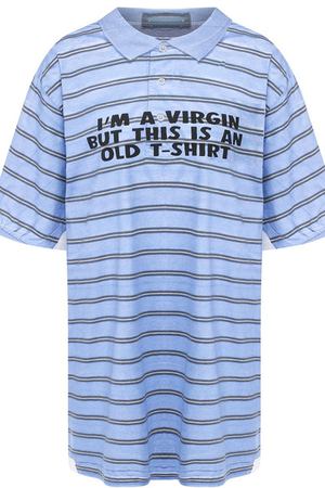 Хлопковая футболка свободного кроя Vetements Vetements UAH19TR319 купить с доставкой