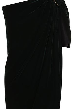 Бархатное мини-платье с открытым плечом Saint Laurent Saint Laurent 532328/Y525R