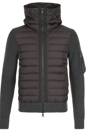 Шерстяной кардиган на молнии с пуховой отделкой Moncler Moncler C2-091-94028-00-94789 вариант 2