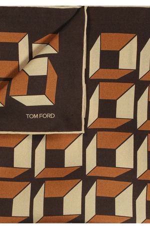 Шелковый платок с узором Tom Ford Tom Ford 9TF81TF312 вариант 2 купить с доставкой