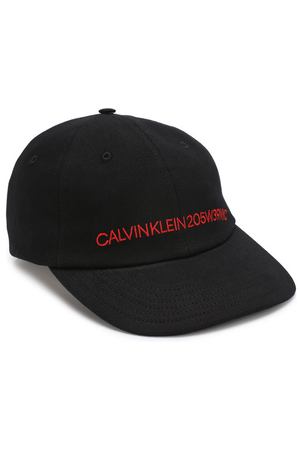 Хлопковая бейсболка с логотипом бренда CALVIN KLEIN 205W39NYC Calvin Klein 205W39nyc 82WLLA13/C179Z купить с доставкой