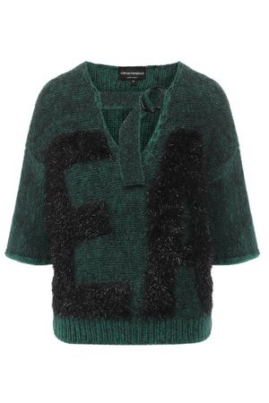Вязаный пуловер с укороченным рукавом Emporio Armani Emporio Armani 6Z2MWS/2M80Z купить с доставкой