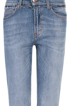 Укороченные джинсы прямого кроя с потертостями Escada Sport Escada Sport 5025152
