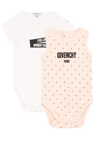 Хлопковый комплект из двух боди Givenchy Givenchy H98022