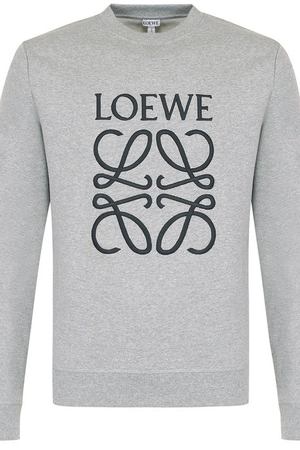 Хлопковый свитшот с логотипом бренда Loewe Loewe H61694100F