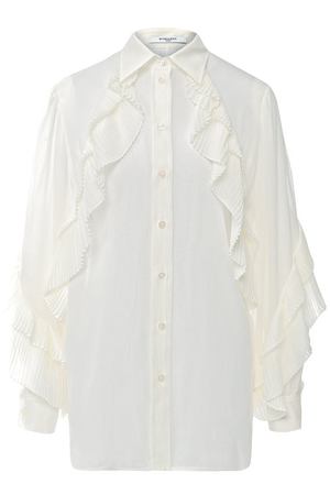 Шелковая блуза с оборками Givenchy Givenchy BW60BB10WF купить с доставкой