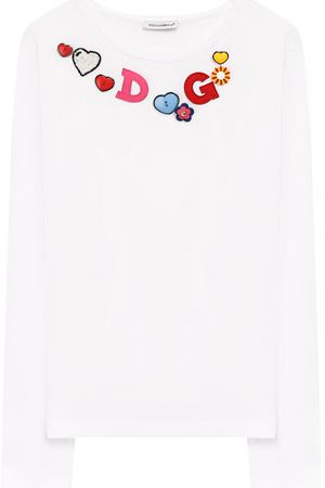 Хлопковый лонгслив с аппликациями Dolce & Gabbana Dolce & Gabbana L5JTAY/G70WC/8-14