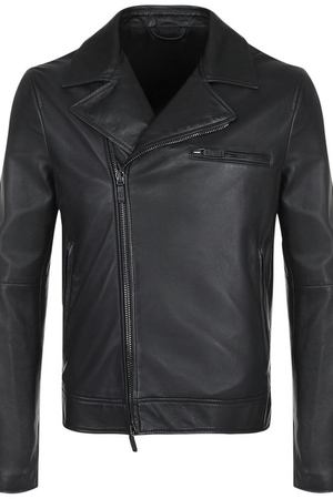 Кожаная куртка с косой молнией Giorgio Armani Giorgio Armani WSR13P/WSP24