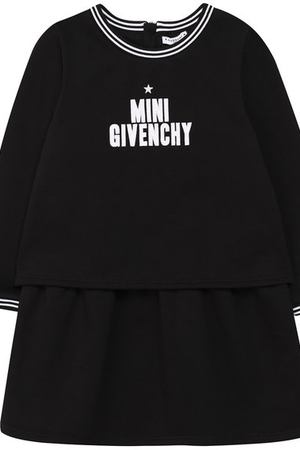 Хлопковое платье с логотипом бренда Givenchy Givenchy H02031/9M-18M вариант 2