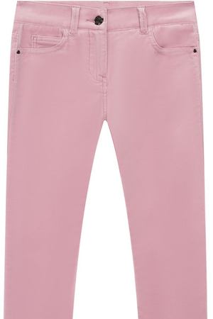 Бархатные брюки Moncler Enfant Moncler D2-954-17008-90-549UN/8-10A розовые купить с доставкой