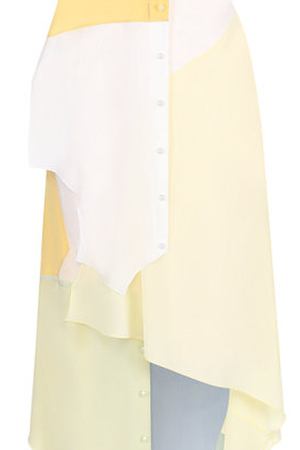 Шелковое платье-миди асимметричного кроя Loewe Loewe D2186360AP