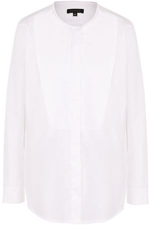Однотонная хлопковая блуза с круглым вырезом Escada Escada 5025151 вариант 2