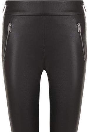Однотонные кожаные брюки-скинни Alexander McQueen Alexander McQueen 507761/Q5HMQ купить с доставкой