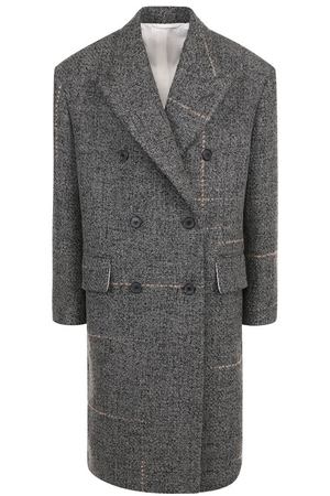 Двубортное шерстяное пальто CALVIN KLEIN 205W39NYC Calvin Klein 205W39nyc 84WWCC21/W222 купить с доставкой