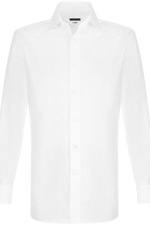 Хлопковая сорочка с воротником кент Ermenegildo Zegna Ermenegildo Zegna 201222/9RS0BR купить с доставкой