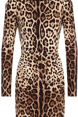 Шелковое платье-миди с принтом Dolce & Gabbana Dolce & Gabbana 0102/F65Z8T/FSADD