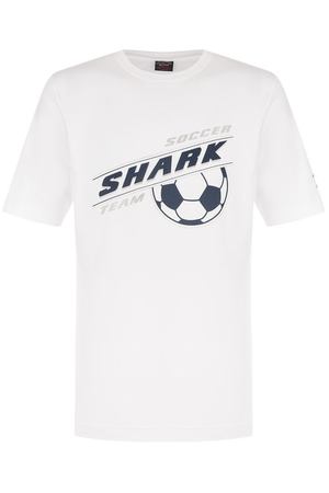 Хлопковая футболка с принтом Paul&Shark Paul&Shark E18P1170 купить с доставкой