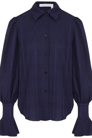 Однотонная блуза с расклешенными рукавами See by Chloé See By Chloe CHS18AHT41033 вариант 2