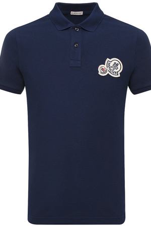 Хлопковое поло с короткими рукавами Moncler Moncler D2-091-83042-00-84556