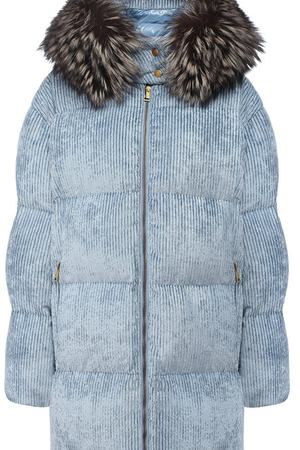 Пуховик с меховой отделкой капюшона Moncler Moncler D2-093-49907-20-549UA