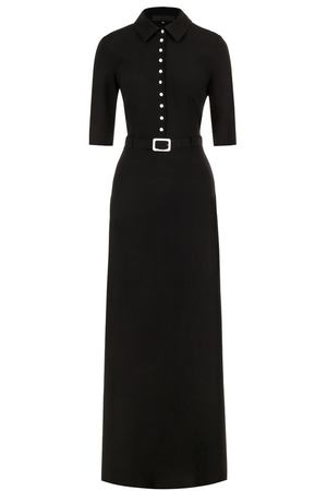 Шелковое платье-рубашка с коротким рукавом Tegin Tegin SD1808 вариант 2 купить с доставкой
