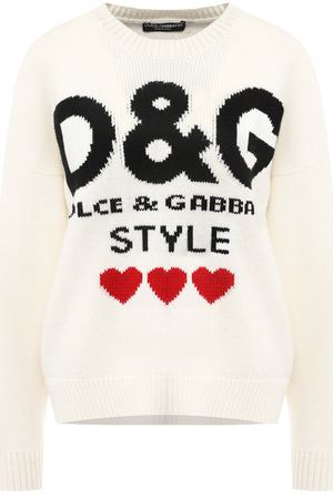 Кашемировый пуловер с вышитым принтом Dolce & Gabbana Dolce & Gabbana FX304T/JAWHJ