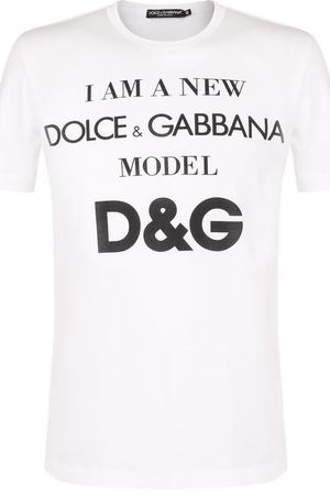 Хлопковая футболка с принтом Dolce & Gabbana Dolce & Gabbana G8IA8T/FH7G2