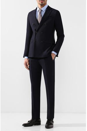Шерстяной костюм с двубортным пиджаком Emporio Armani Emporio Armani 11VS6T/11503 купить с доставкой