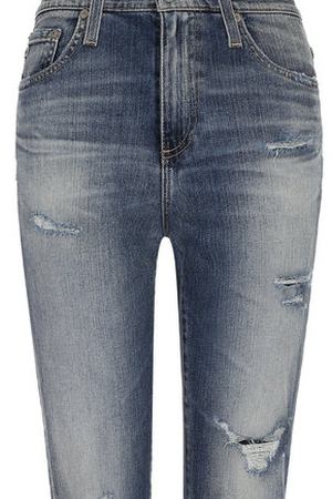 Укороченные джинсы прямого кроя с потертостями Ag AG Jeans LED1676-RH/15Y-UDC