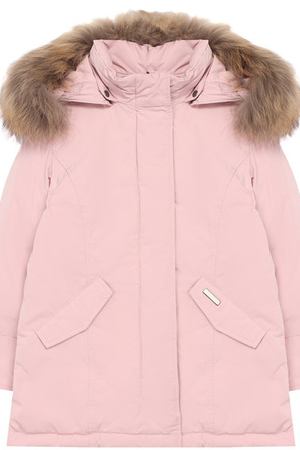 Парка с меховой отделкой на капюшоне Woolrich Woolrich WKCPS2043/CF40/4-6 купить с доставкой