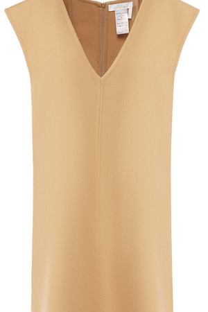 Шерстяное мини-платье с V-образным вырезом Chloé Chloe CHC18AR011070 купить с доставкой