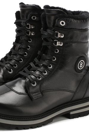 Кожаные ботинки на шнуровке с внутренней меховой отделкой Bogner Bogner 183-C283/C0URCHEVEL M 1 B