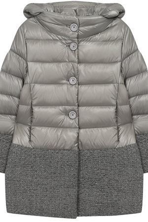 Пуховое пальто с капюшоном Herno Herno PI0052G/12017/10A-14A вариант 2 купить с доставкой