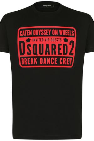 Хлопковая футболка с принтом Dsquared2 Dsquared2 S74GD0423/S22427 вариант 2 купить с доставкой