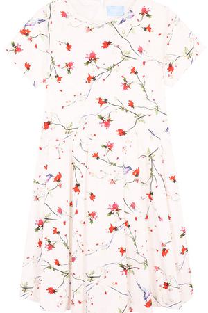 Хлопковое платье-миди с принтом Lanvin Lanvin 4I1641/IC370/10-14 купить с доставкой